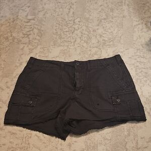 American Eagle Outfitters Black Cargo Shorts SZ 10